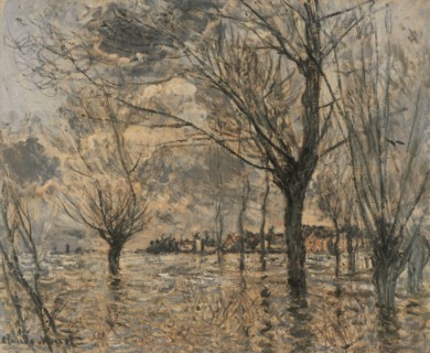 Flood of the Seine at Vétheuil. Artist: Monet, Claude (1840-1926)