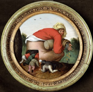 The Flatterers. Artist: Brueghel, Pieter, the Younger (1564-1638)