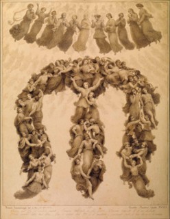 Illustration to the Divine Comedy by Dante Alighieri (Paradiso canto XVIII). Artist: Scaramuzza, Francesco (1803-1886)