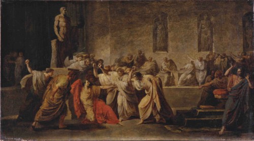 The Death of Julius Caesar. Artist: Camuccini, Vincenzo (1771-1844)