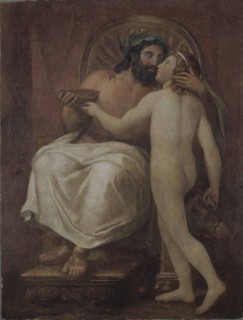 Jupiter Kissing Ganymede. Artist: Mengs, Anton Raphael (1728-1779)