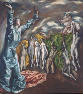 The Vision of Saint John. Artist: El Greco, Dominico (1541-1614)