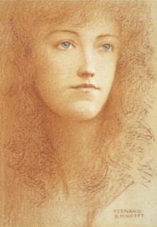 A Young Englishwoman. Artist: Khnopff, Fernand (1858-1921)