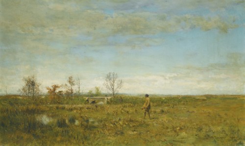 Hunters in Pont Long. Artist: Pokhitonov, Ivan Pavlovich (1850-1923)