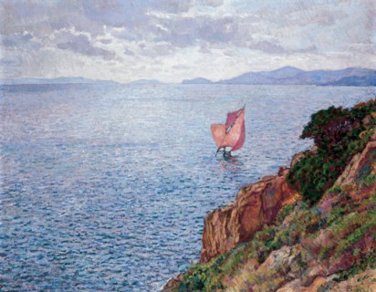 The Red Sail. Artist: Rysselberghe, Théo van (1862-1926)