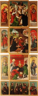 Altarpiece of Saints Anne and Michael the Archangel (Left panel). Artist: Comontes, Francisco de (active 1524-1565)
