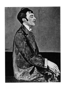 Portrait of the poet Osip Mandelstam (1891-1938). Artist: Zelmanova-Tchudovskaya, Anna Mikhaylovna (ca. 1890-1948)