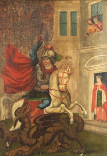 Saint George and the Dragon. Artist: Anonymous