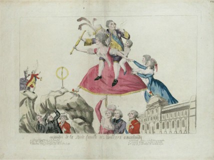 Stretch of the Holy Family from the Tuileries to Montmédy. Artist: Anonymous