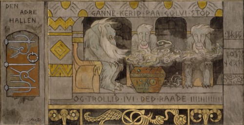 The second Hall. Artist: Munthe, Gerhard (1849-1929)
