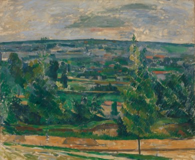 Landscape in Jas de Bouffan. Artist: Cézanne, Paul (1839-1906)