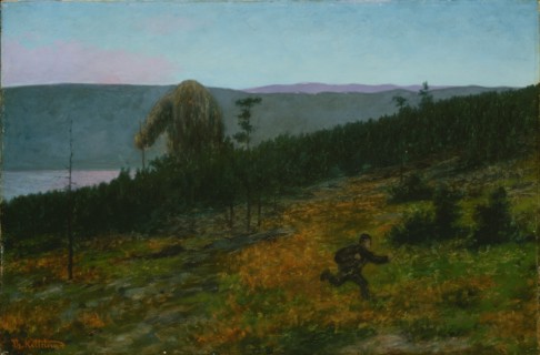 The Ash Lad and the Troll. Artist: Kittelsen, Theodor (1857-1914)