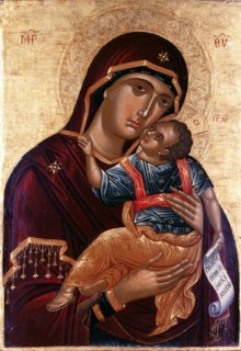 Our Lady of Tenderness (The Virgin Eleusa). Artist: Greek icon