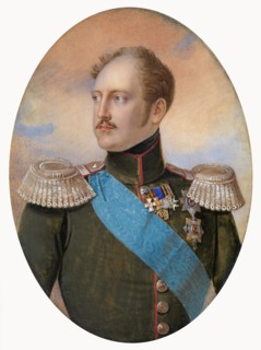 Portrait of Emperor Nicholas I  (1796-1855). Artist: Winberg, Ivan Andreyevich (?-1851)