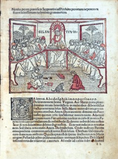 A lesson (From Rudimenta grammatices). Artist: Perottus (Perotti), Nicolaus (Niccolò) (1429-1480)