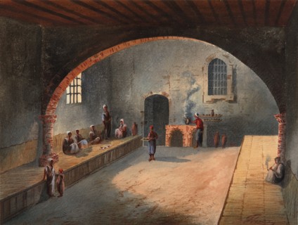 The Algerian Café. Artist: Flores Ibáñez, Eduardo (active 1870-1889)
