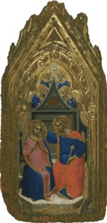 The Coronation of the Virgin with four Angels. Artist: Giovanni da Bologna (active 1380-1390)