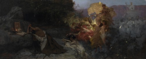 The Temptation of Saint Jerome. Artist: Siemiradzki, Henryk (1843-1902)