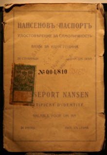 The Nansen passport. Artist: Anonymous