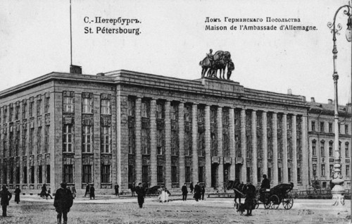 The German Embassy in Petersburg. Artist: Anonymous