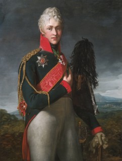Portrait of Arkadi Alexandrovich Suvorov (1784-1811), Count Rymniksky, 1805. Artist: Mosnier, Jean Laurent (1743/44-1808)