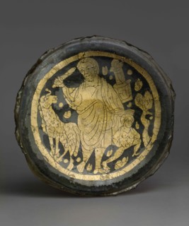 Bottom of a Vessel with Scene of the Sacrifice of Isaac, 4th century. Artist: West European Applied Art