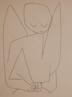 Forgetful Angel (Vergesslicher Engel), 1939. Artist: Klee, Paul (1879-1940)