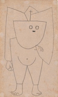 Christian ghost (Christliches Gespenst), 1939. Artist: Klee, Paul (1879-1940)