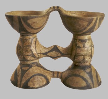 Binocular-Form Vessel, 4250-3850 BC. Artist: Prehistoric Russian Culture