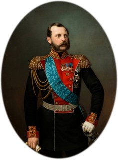 Portrait of Emperor Alexander II (1818-1881), 1860s. Artist: Tyurin, Ivan Alexeevich (1824-1904)