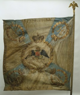 Banner of the Semenovsky Life-Guards Regiment, after 1825. Artist: Flags, Banners and Standards