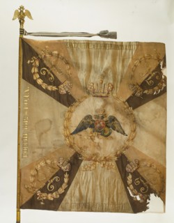 Saint George Flag of the Moscow Infantry Regiment at the Time of Nicholas I, 1830-1840s. Artist: Flags, Banners and Standards