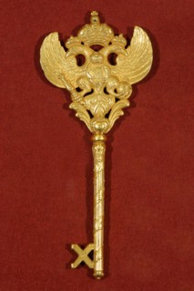 Key of a Chamberlain at the Imperial Court of Russia, Late 18th cent. Artist: Historic Object