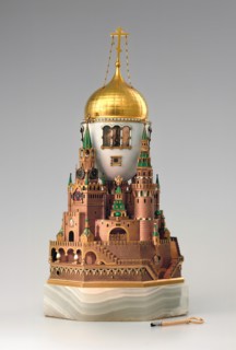 Easter egg Moscow Kremlin, 1904-1906. Artist: Russian Master, Factory Fabergé