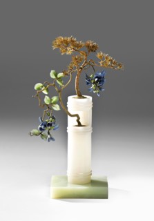 Pine tree embraced by a wisteria, 1908-1914. Artist: Afanasyev, Fyodor Alexeievich, (Fabergé manufacture) (active 1883-1917)