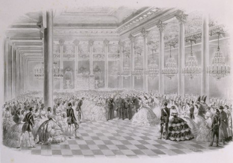 Ball in the Hall of the Russian Assembly of Nobility on the occasion of the coronation of Emperor Al Artist: Zichy, Mihály (1827-1906)