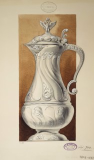 Design of a Wine Jug. (Series The Dowry of Grand Princess Maria Pavlovna), 1907-1908. Artist: Carl Edvard Bolin company