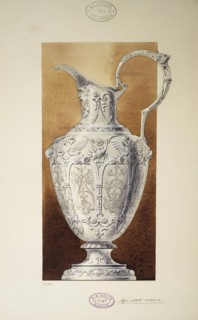 Design of a Ewer. (Series The Dowry of Grand Princess Maria Pavlovna), 1907-1908. Artist: Carl Edvard Bolin company