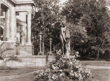The Olga Island Theatre at Peterhof, 1897. Artist: Petrov, Nikolai (1876-1940)
