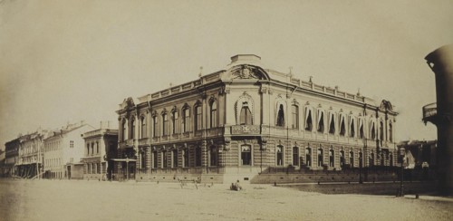 The Stroganov palace in Saint Petersburg, 1860s. Artist: Bianchi, Giovanni (1812-1893)