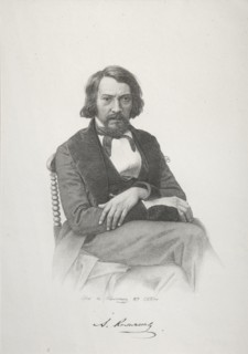 Portrait of Aleksey Stepanovich Khomyakov, 1879. Artist: Pozhalostin, Ivan Petrovich (1837-1909)