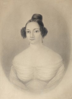 Portrait of Ekaterina Alexandrovna Sushkova (1812-1868), 1844. Artist: Tikhobrazov, Nikolay Ivanovich (1818-1874)