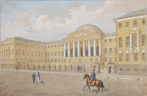 The Moscow University, First quarter of 19th century. Artist: Anonymous