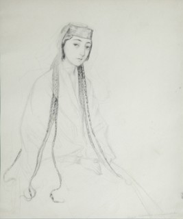 Portrait of Princess Maria (Maiko) Orbeliani (1818-1849), 1840-1842. Artist: Gagarin, Grigori Grigorievich (1810-1893)