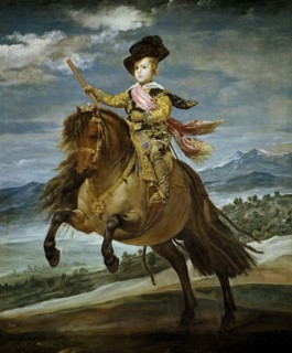 Equestrian Portrait of Prince Balthasar Charles, c. 1635. Artist: Velàzquez, Diego (1599-1660)