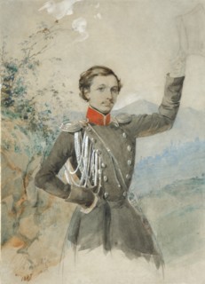Portrait of Semyon Dmitrievich Lisanevich (1822-1877), 1847-1849. Artist: Corradini, G.V. (active 1840-1850s)