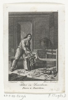 Peter the Great in Zaandam, 1697. Artist: Haas, Meno (1752-1833)