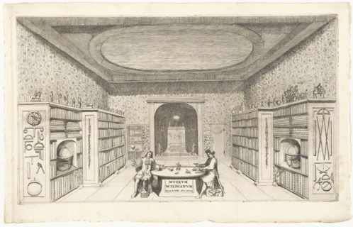 Peter the Great visiting the Museum Wildianum on 13 December 1697. Artist: Wilde, Maria de (1682-1729)
