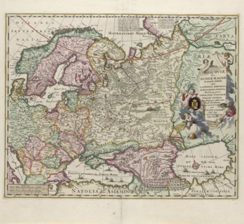 Map of Russia, Second Half of the 17th century. Artist: Visscher, Nicolaes (1618-1679)