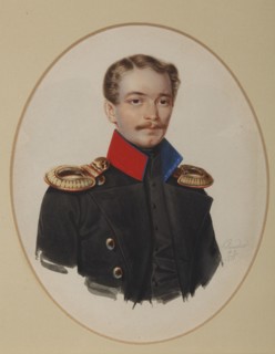 Portrait of Platon Ivanovich Panshin (1817-1863), 1841. Artist: Klünder, Alexander Ivanovich (1802-1875)